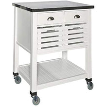 Load image into Gallery viewer, wooden-kitchen-cart-White-Silver.jpg
