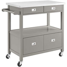 Load image into Gallery viewer, wooden-handle-kitchen-island-cart.jpg